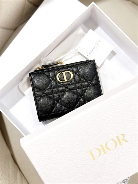 dior caro dahlia wallet